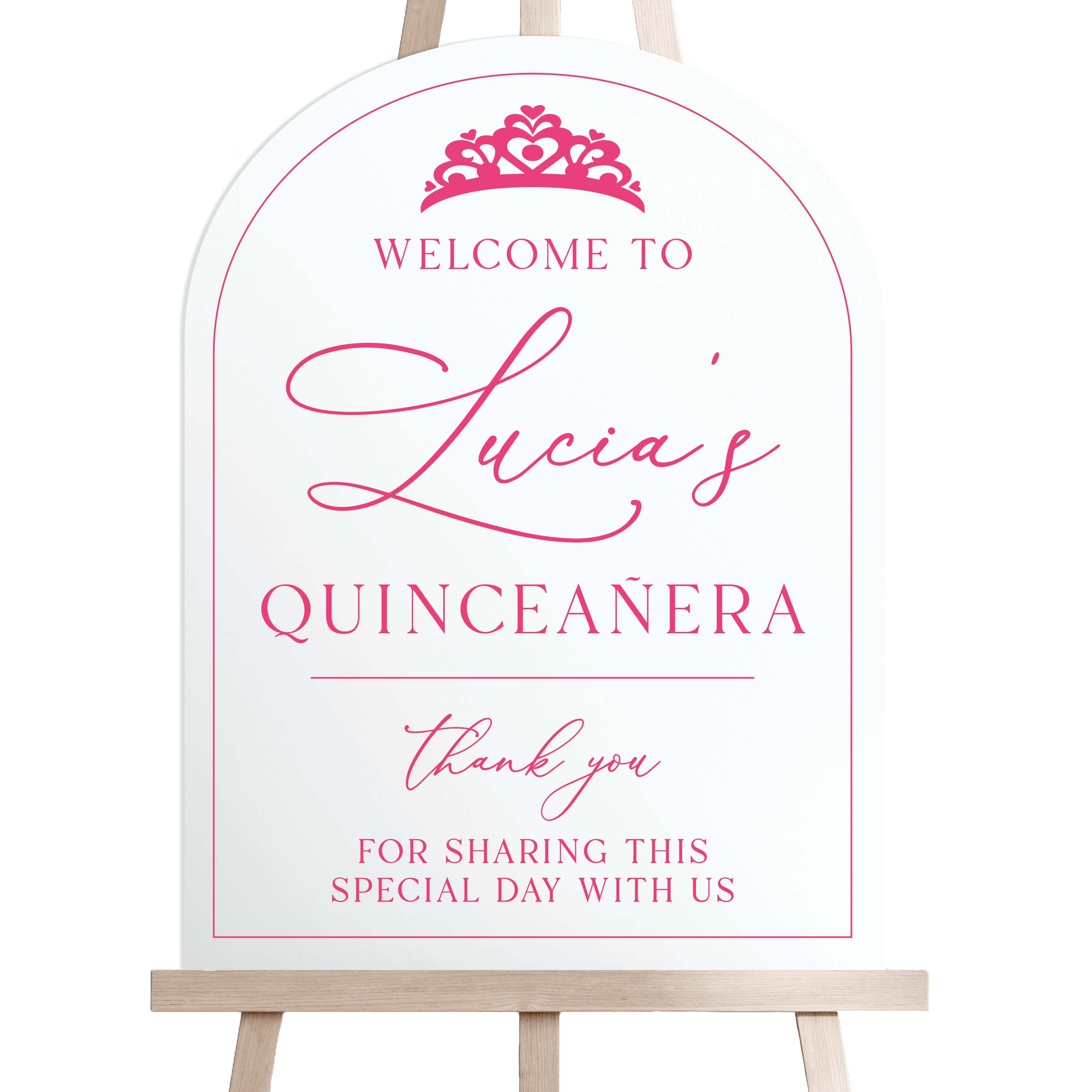 Mis Quince Magic Birthday Party Welcome Sign