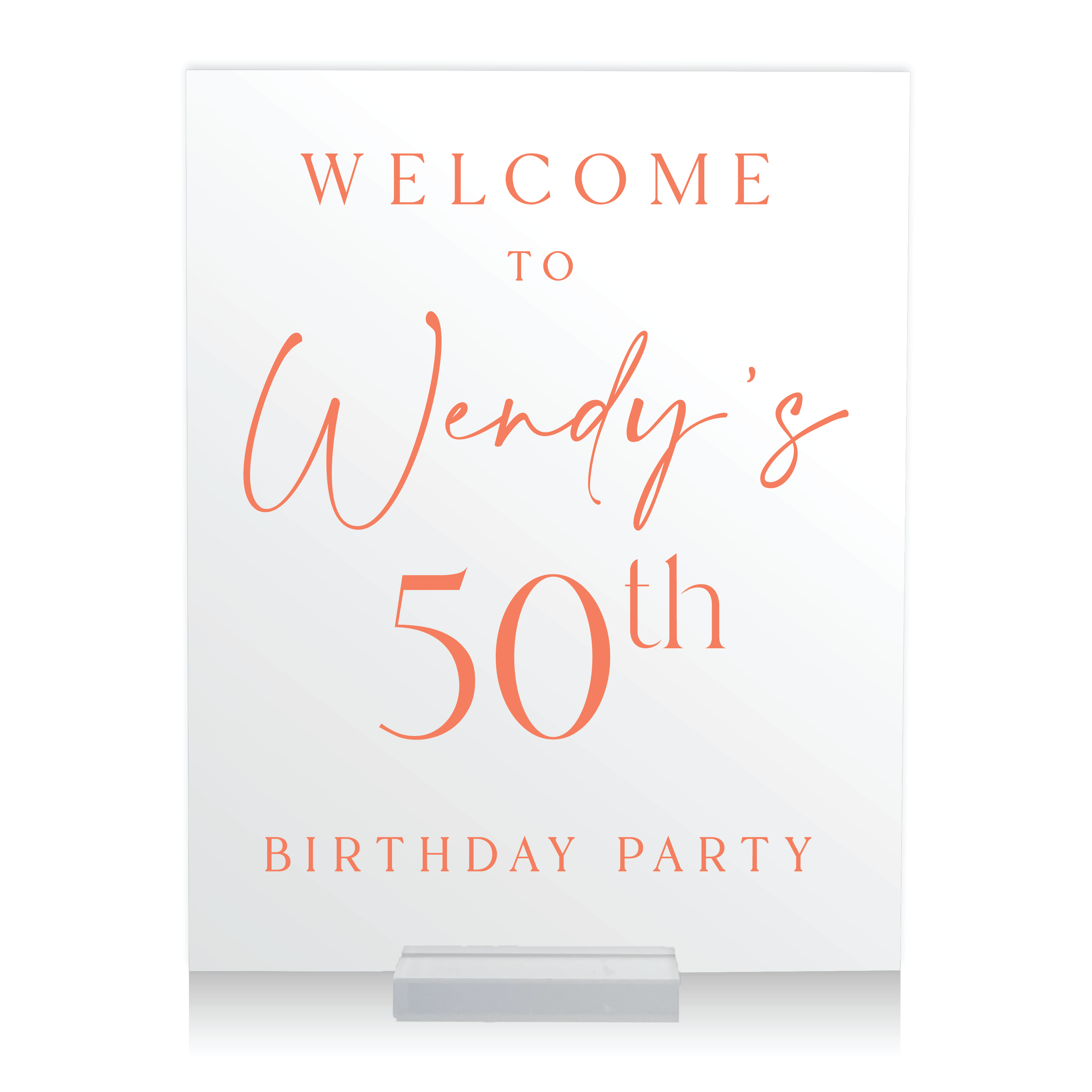 Milestone Birthday Welcome Sign - Welcome Sign