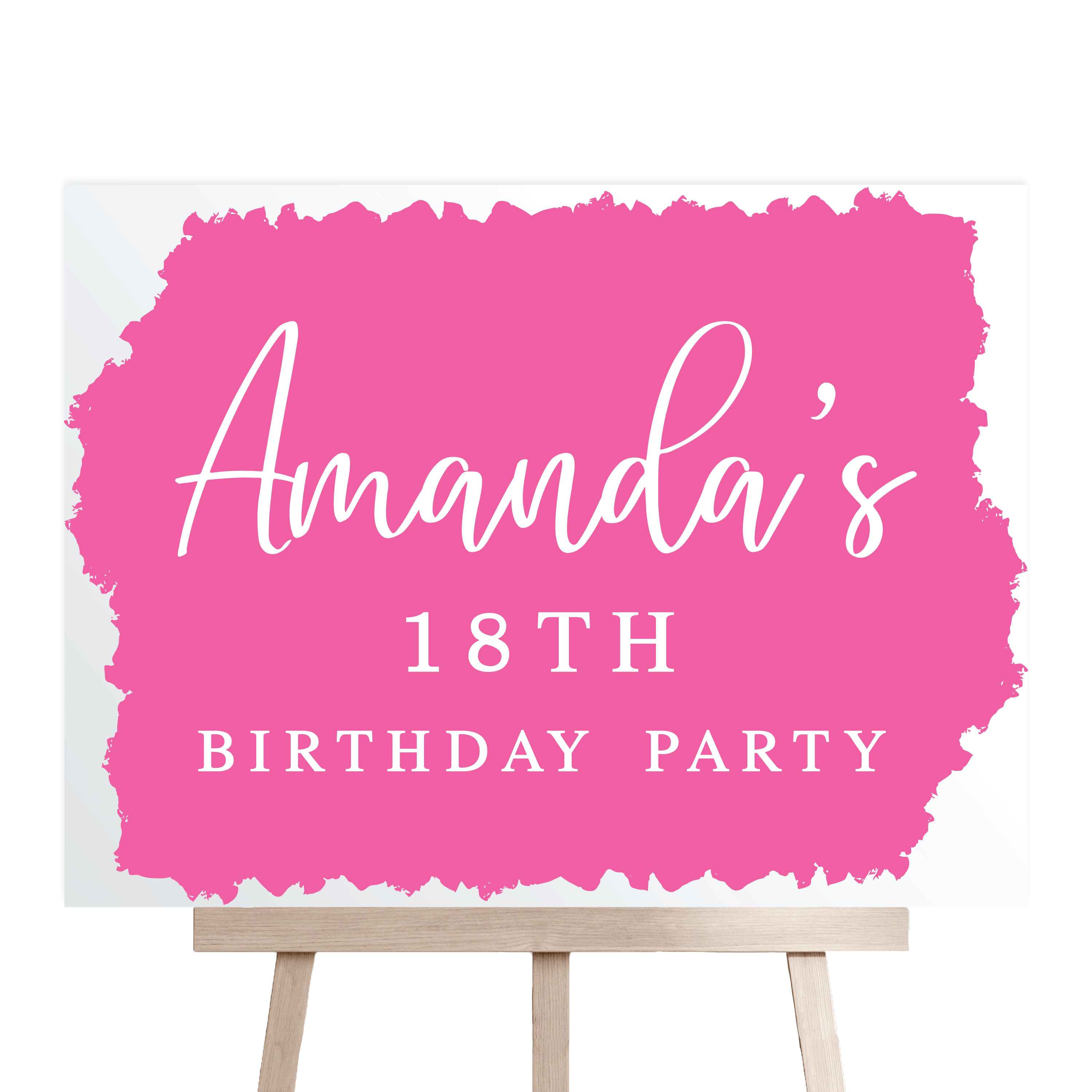 Landscape Birthday Party Welcome Sign - Welcome Sign