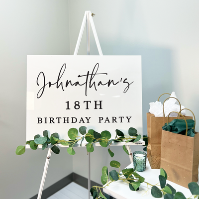Landscape Birthday Party Welcome Sign