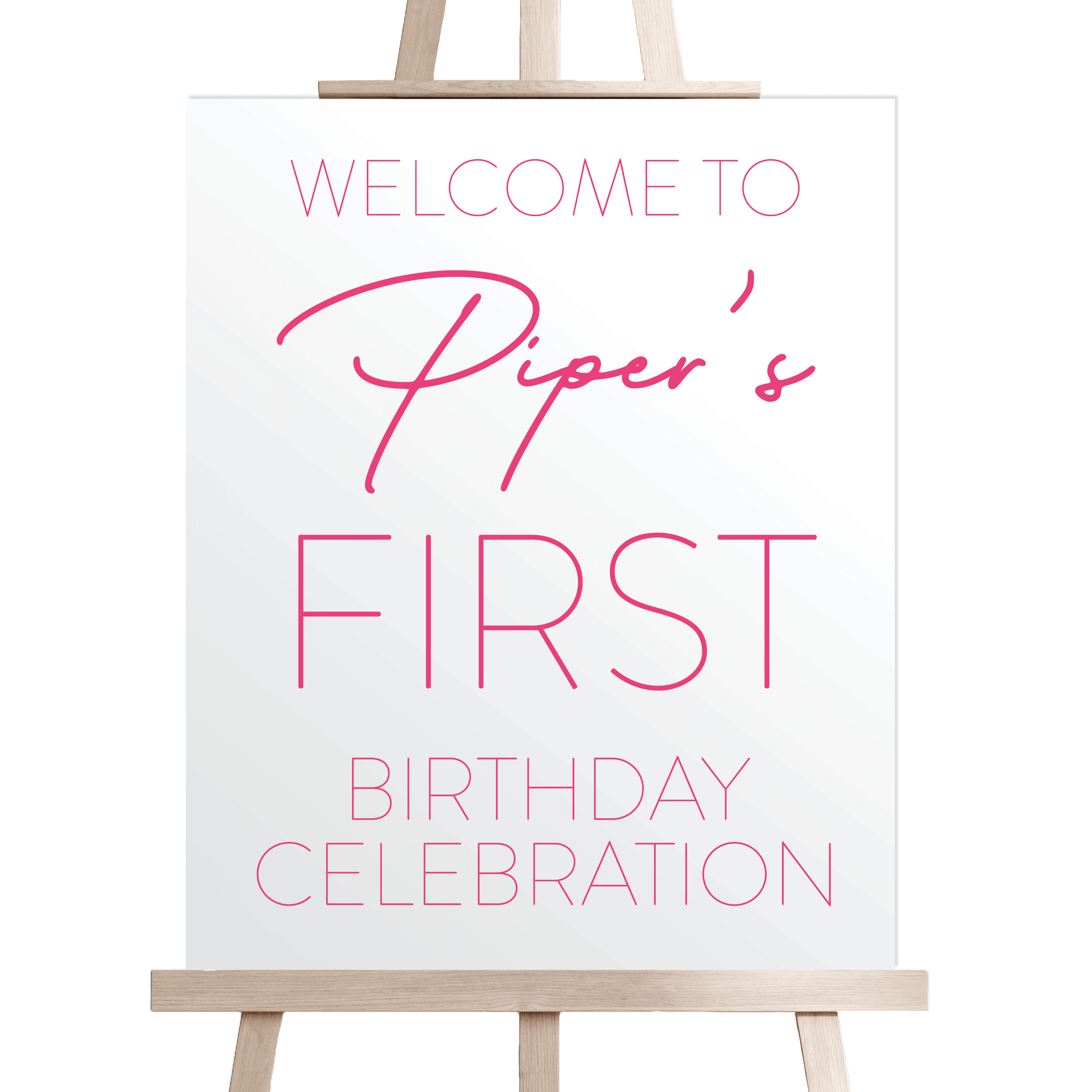 Hooray I’m ONE Personalized Birthday Sign