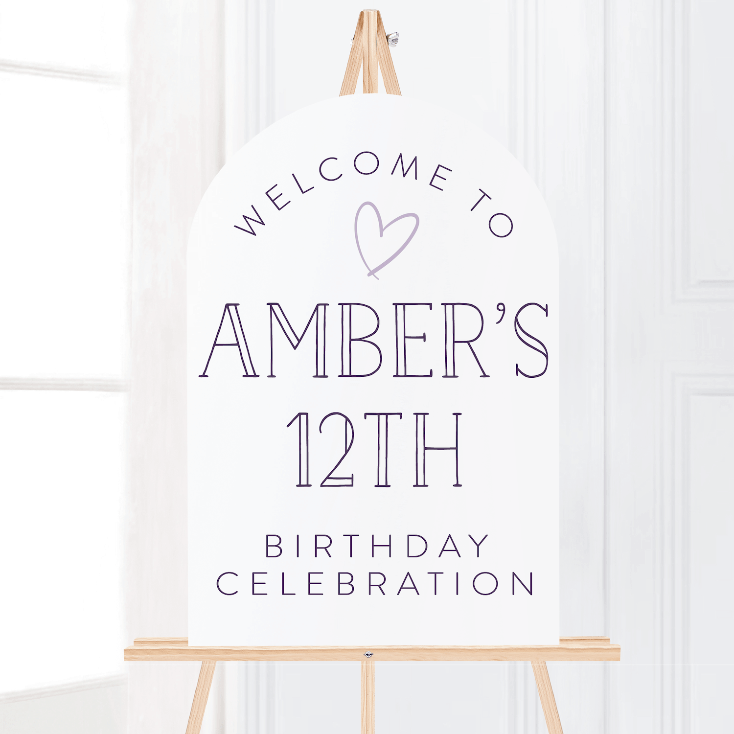 Rainbow Arch Birthday Party Welcome Sign