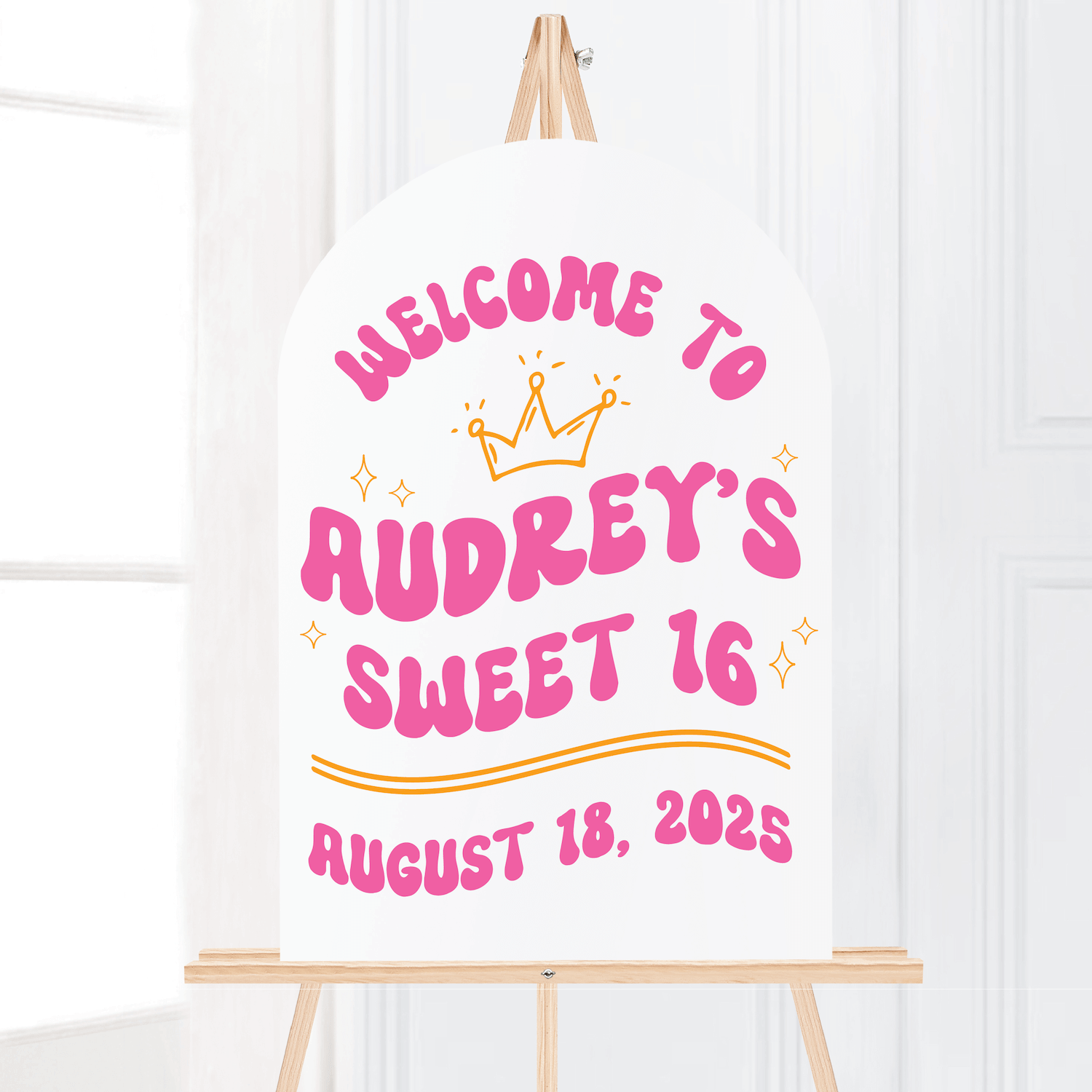 Sweet 16 Era Birthday Party Welcome Sign