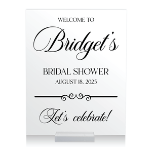 Elegant Almost Mrs Bridal Shower Welcome Sign