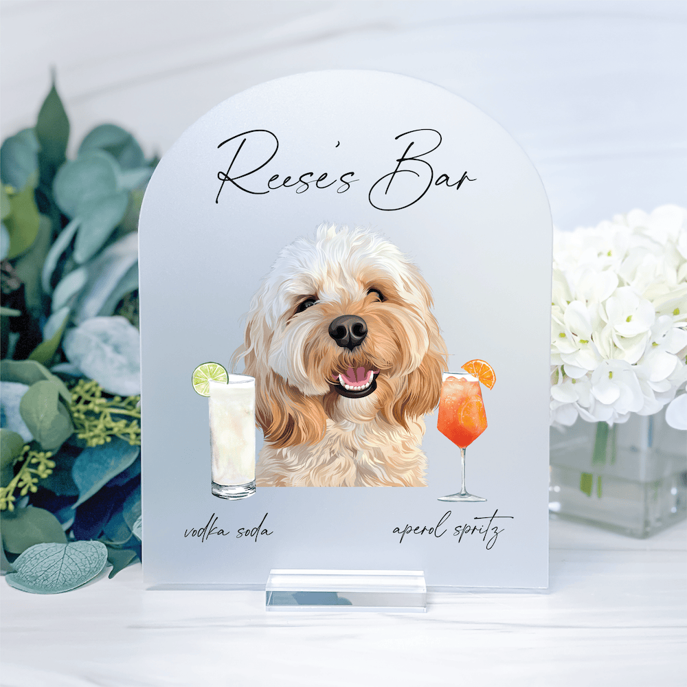 Pet Wedding Bar Print