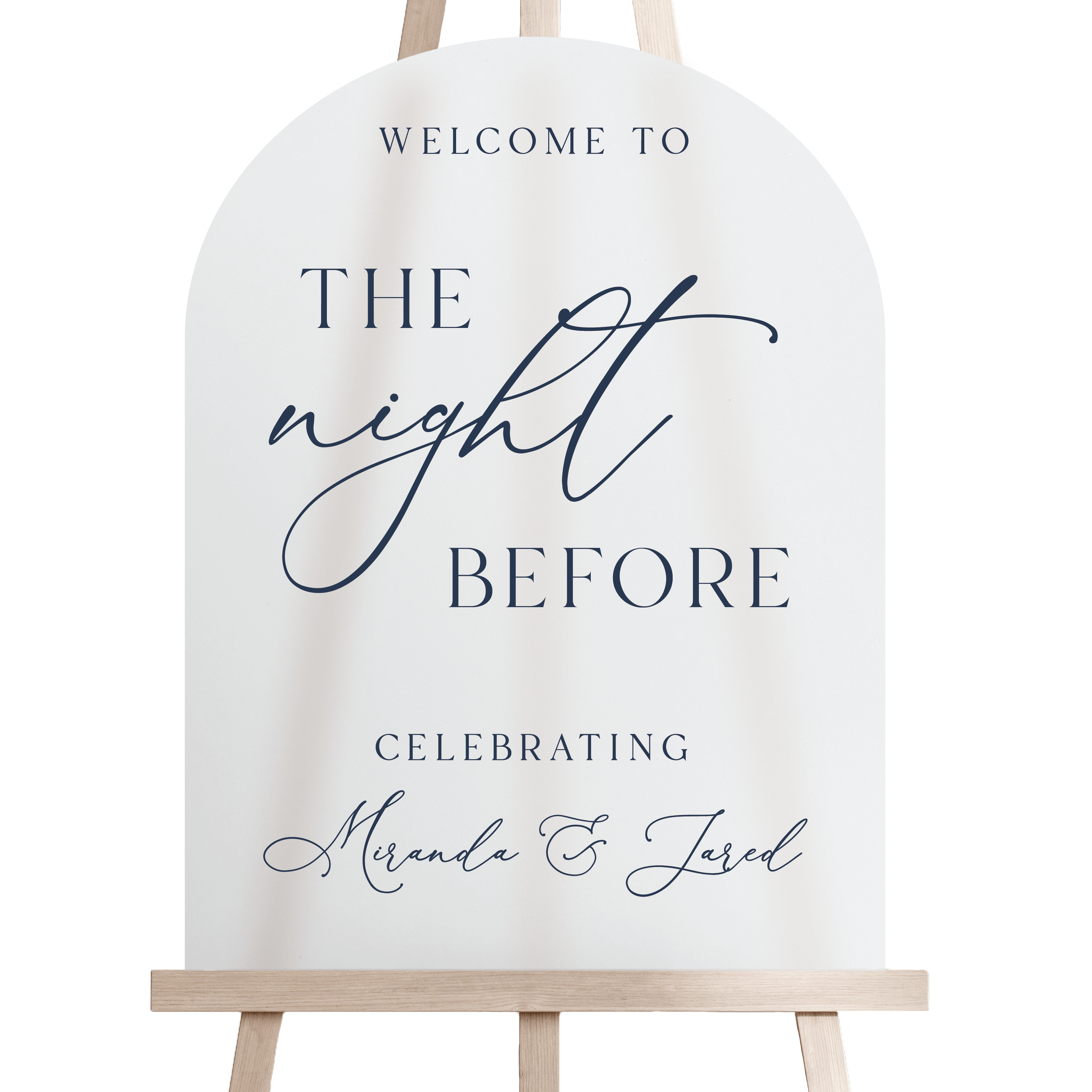 The Night Before Personalized Rehearsal Sign - Welcome Sign