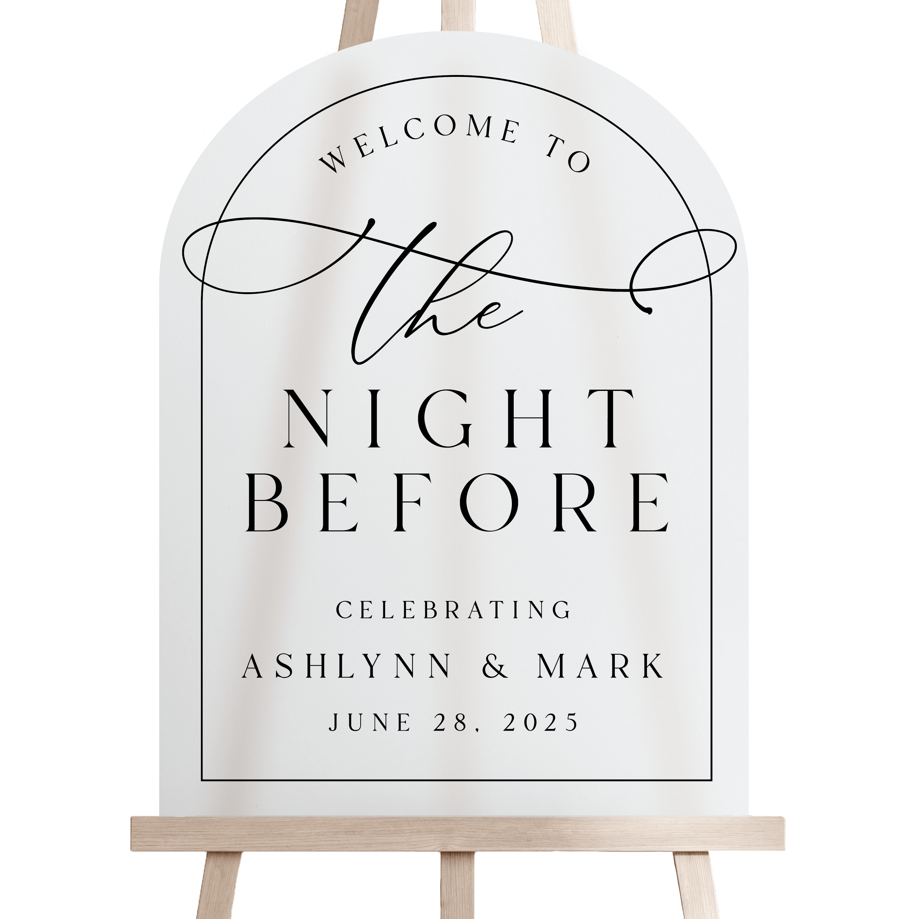 The Night Before Personalized Rehearsal Sign - Welcome Sign