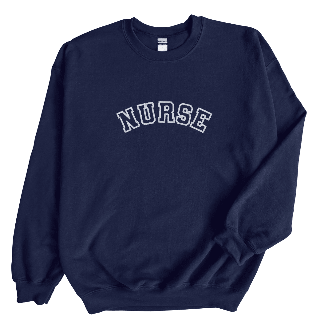 Custom Varsity Embroidered Sweatshirt - Sweatshirt - Embroidery