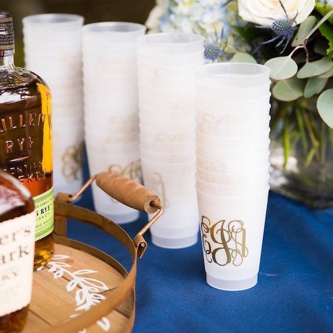 Personalized Wedding Frosted Plastic Cups - Cup - Frosted