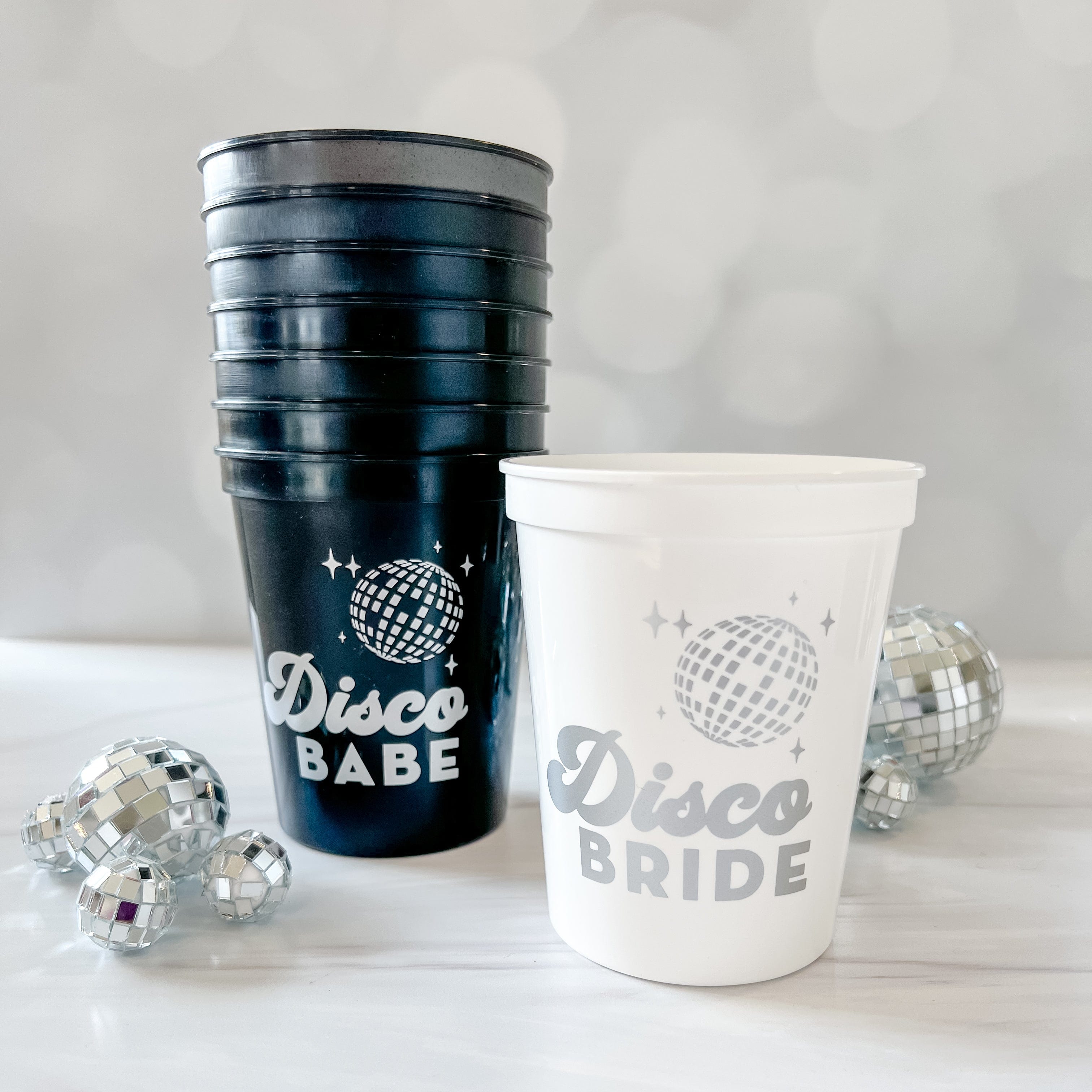 Disco Bride Bachelorette Cups - Quick Ship