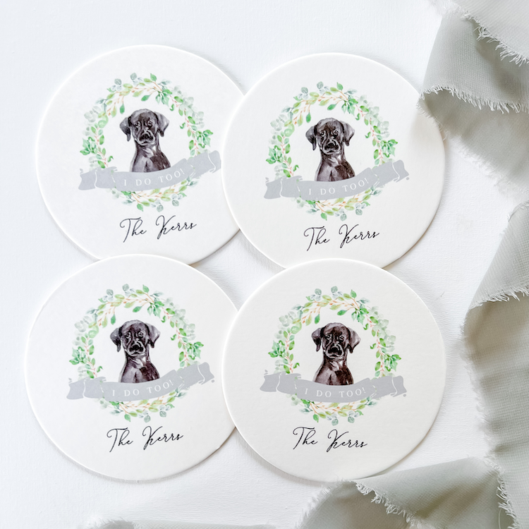 I Do Too Full Color Personalized Coasters