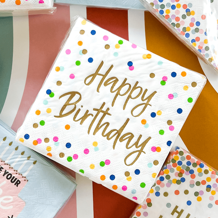 Cocktail Napkins | Happy Birthday - 50ct - Quick Ship
