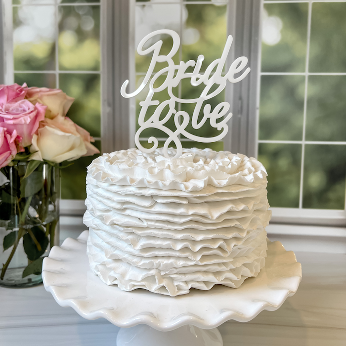 Autorizar cubrir Levántate Bride to Be Bridal Shower Cake Topper – Rubi and Lib Design Studio