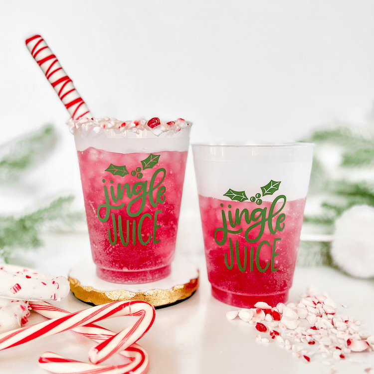 Jingle Juice Frosted Cups - Quick Ship