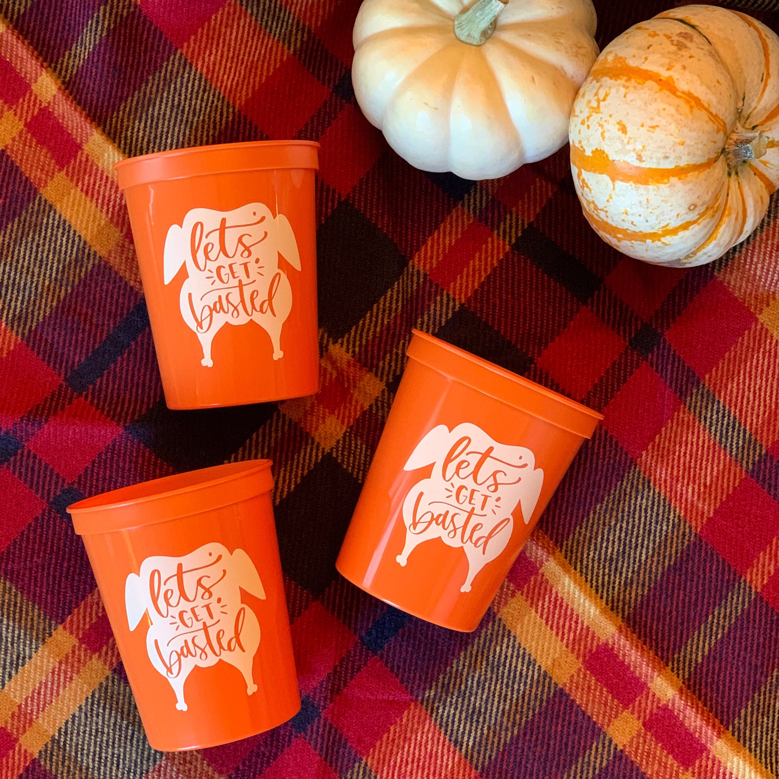 Let's Get Basted Cups and Napkins - Quick Ship