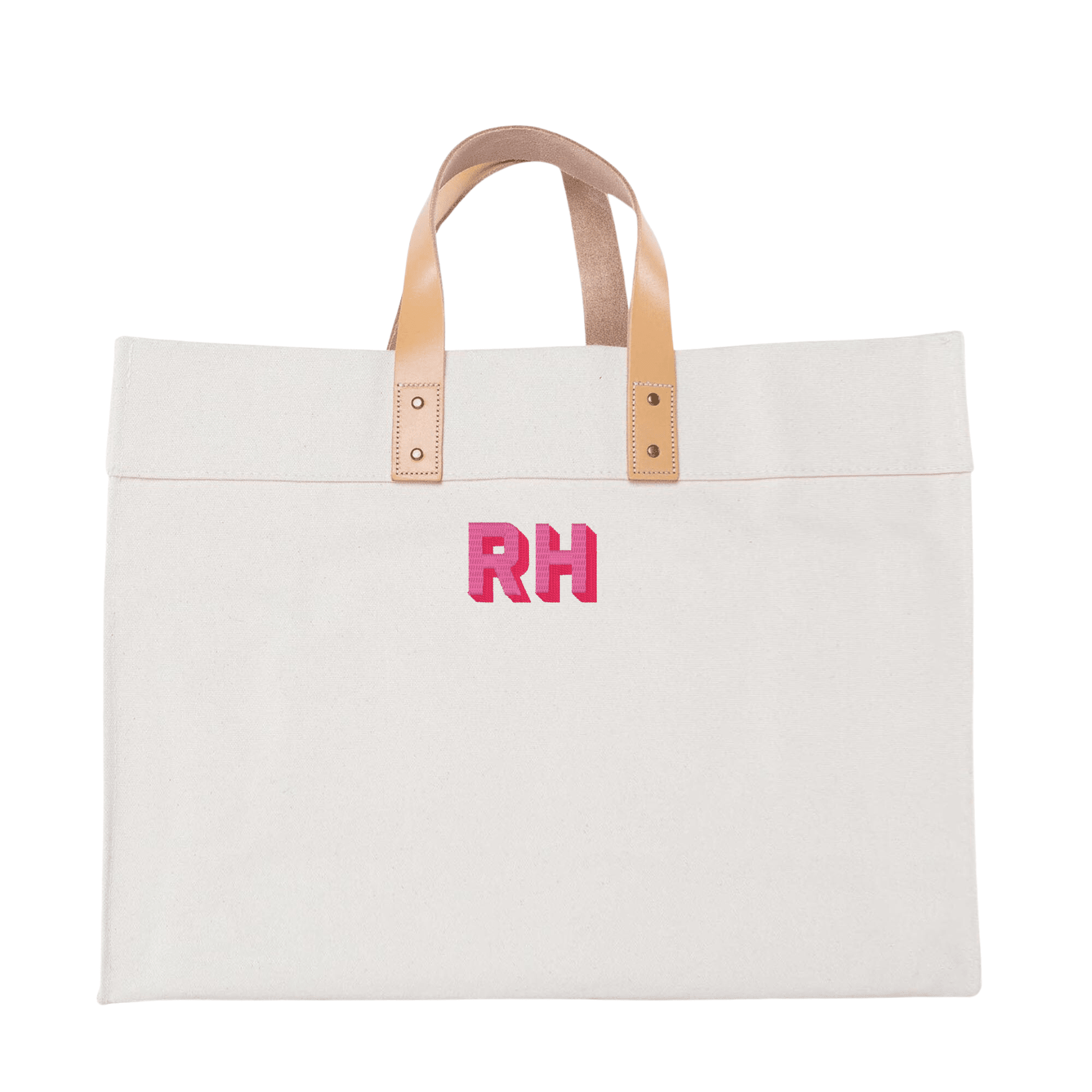 Personalized Canvas Utility Bag - Embroidery - Tote Bag