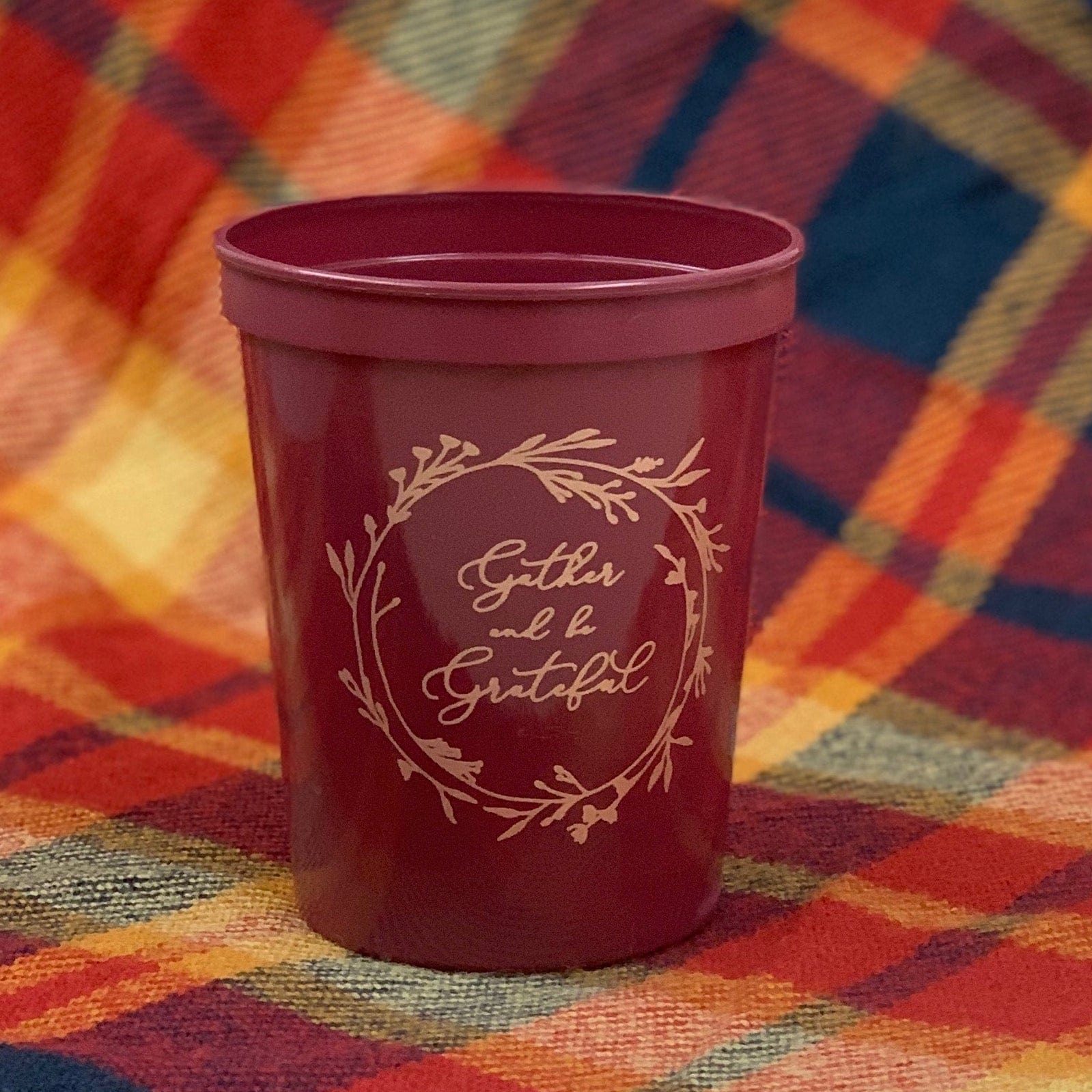 Gather and be Grateful Cups and Napkins - Quick Ship