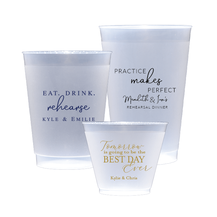 Personalized Pre-Wedding Frosted Plastic Cups - Cup - Frosted
