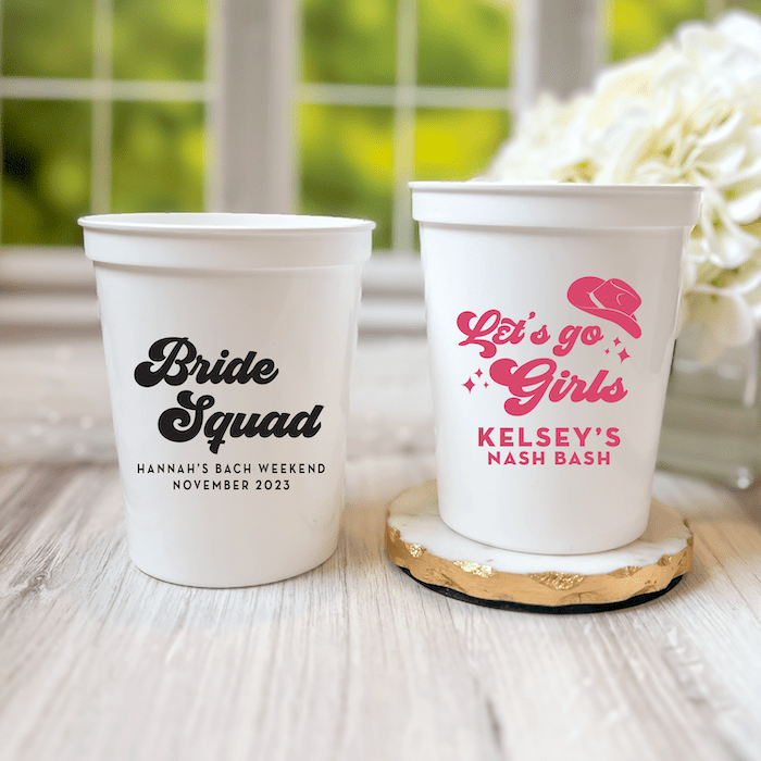 Personalized Bachelorette Stadium Cups - Cup - Stadium