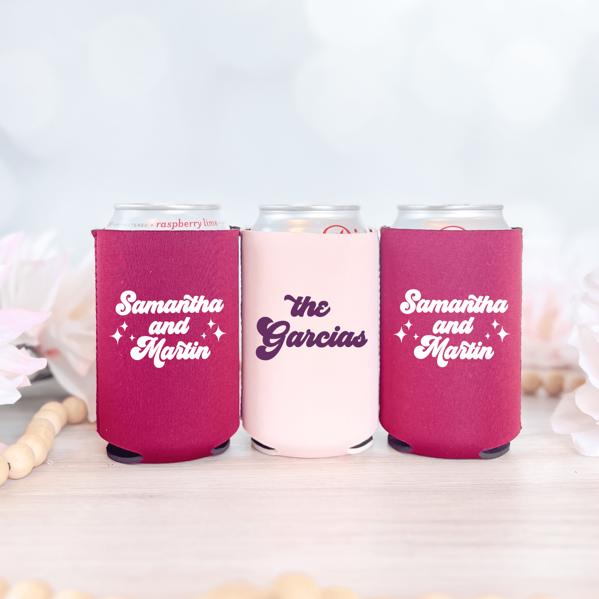 Retro Wedding Can Cooler - Can Cooler