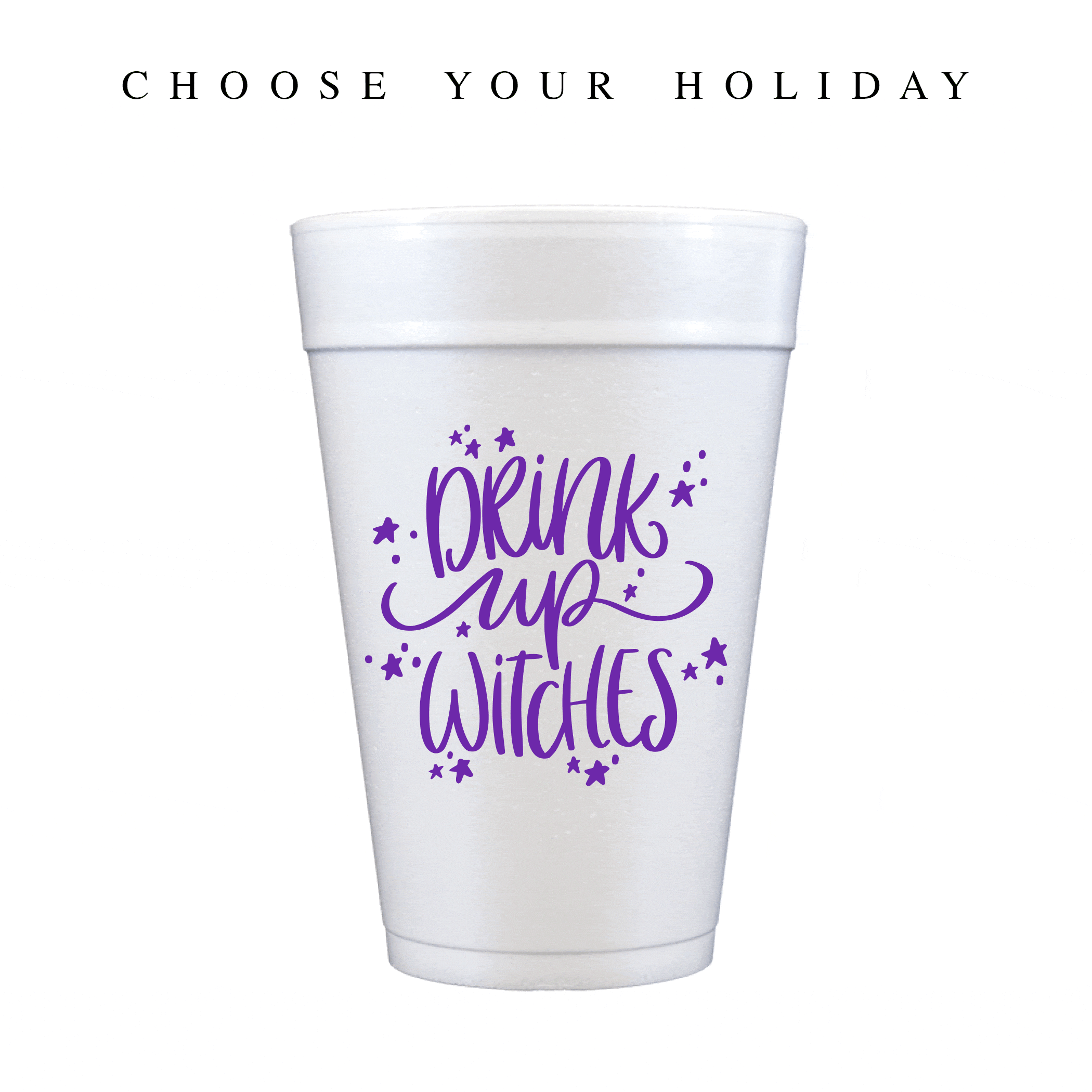 Holiday Personalized Foam Cups - Cup - Foam