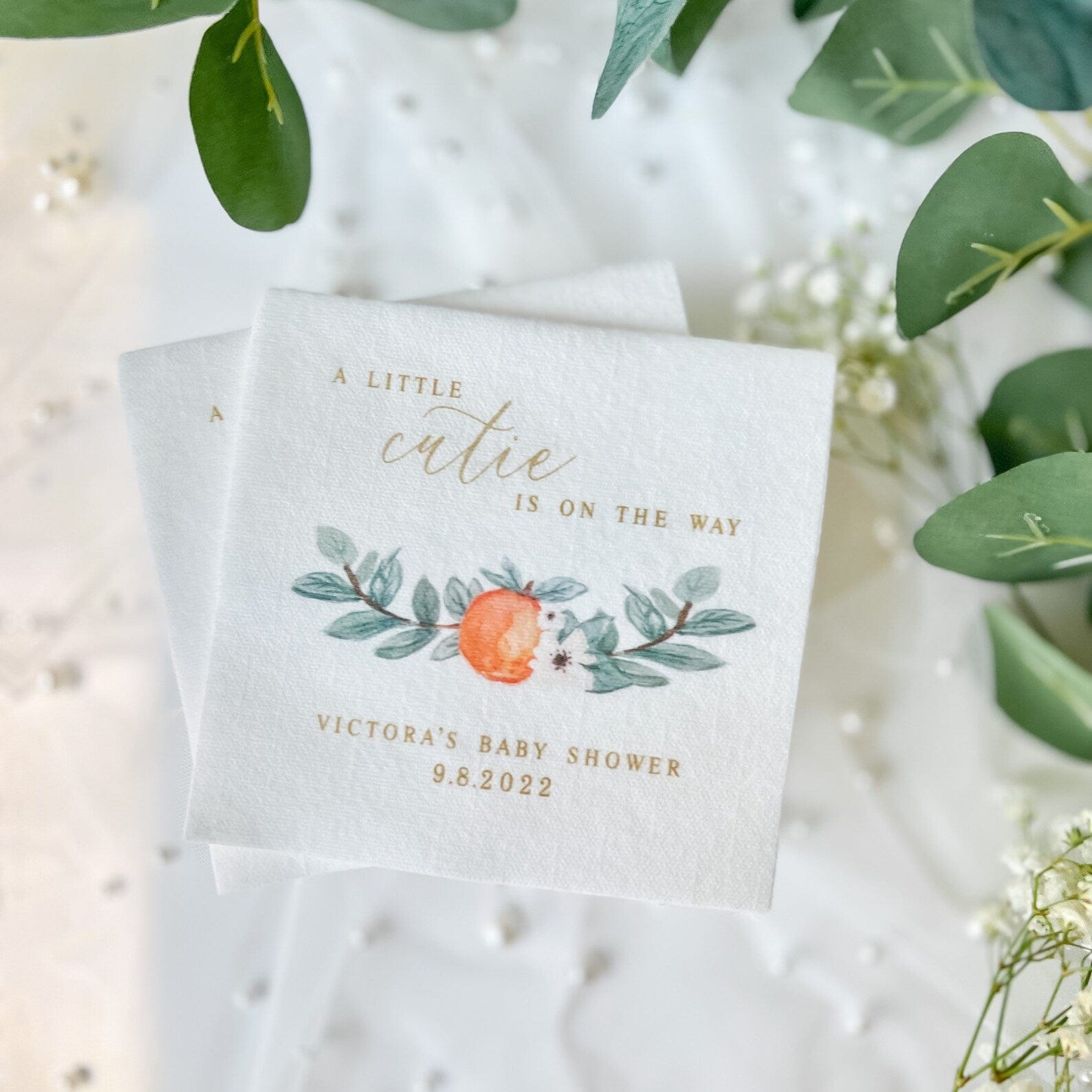 Baby Shower Full Color Napkins - Napkins - Full Color