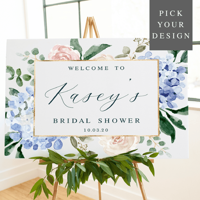 Bridal Shower Welcome Print - Sign