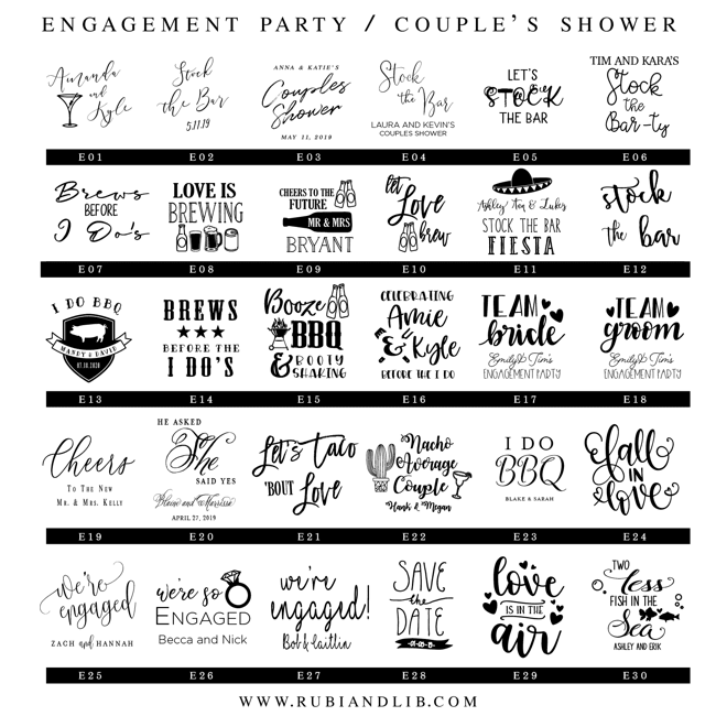 Engagement Party Personalized Napkins - Napkins - Foil Stamped