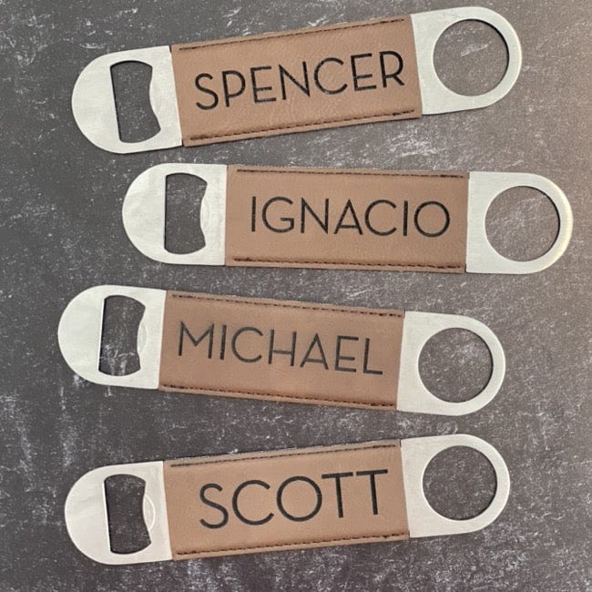 Groomsmen Leather Bottle Opener - Bottle Opener
