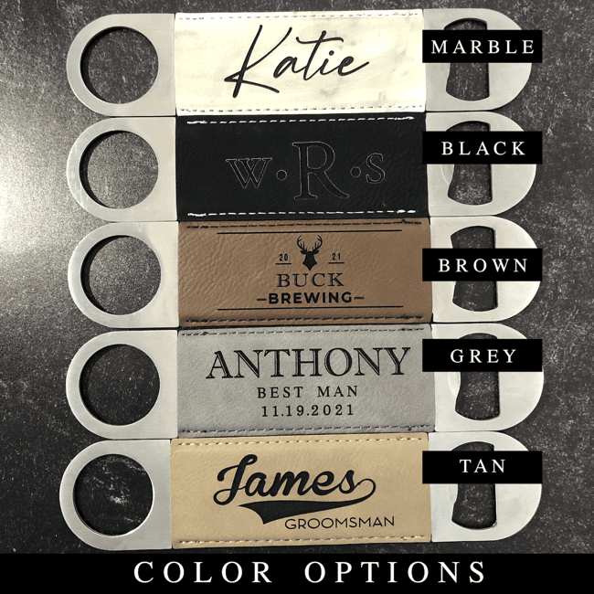 Groomsmen Leather Bottle Opener - Bottle Opener