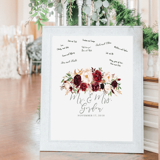 Guestbook Print Sign - Sign