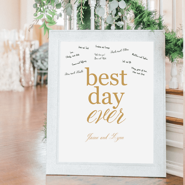 Guestbook Print Sign - Sign