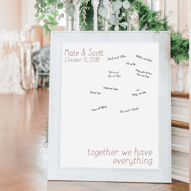 Guestbook Print Sign - Sign