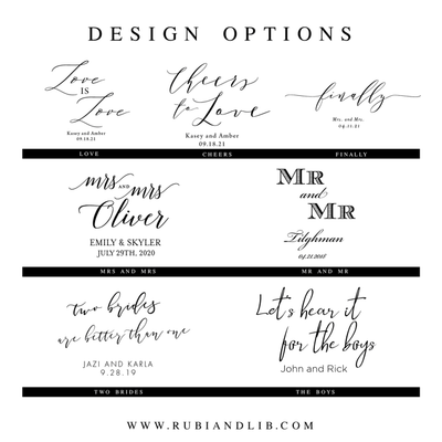 LGBTQ Wedding Napkins - More Options Available
