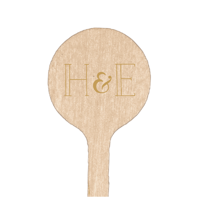 Modern Initials Drink Stir Stick - Drink Stir Stick