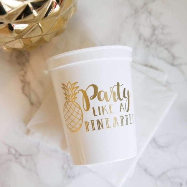 Party Like a Pineapple Stadium Cups - Quick Ship