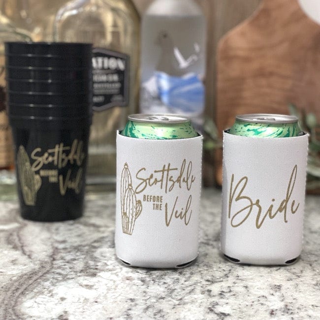Ready to Ship Bride Can Cooler - Scottsdale Before the Veil Bride - Quick Ship
