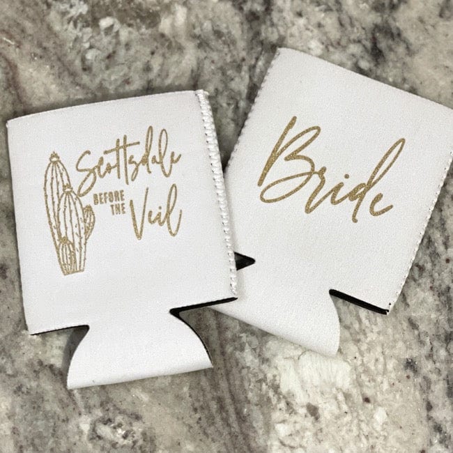 Ready to Ship Bride Can Cooler - Scottsdale Before the Veil Bride - Quick Ship