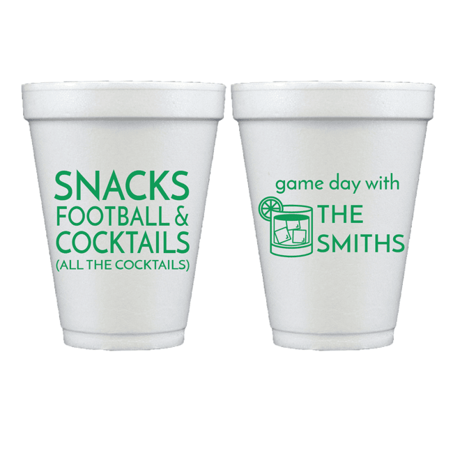 Sports Personalized Foam Cups - Cup - Foam