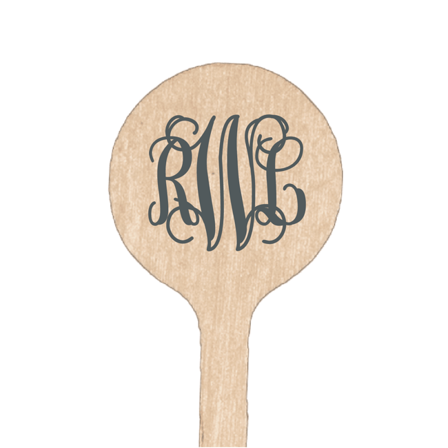 Vine Monogram Drink Stir Stick - Drink Stir Stick