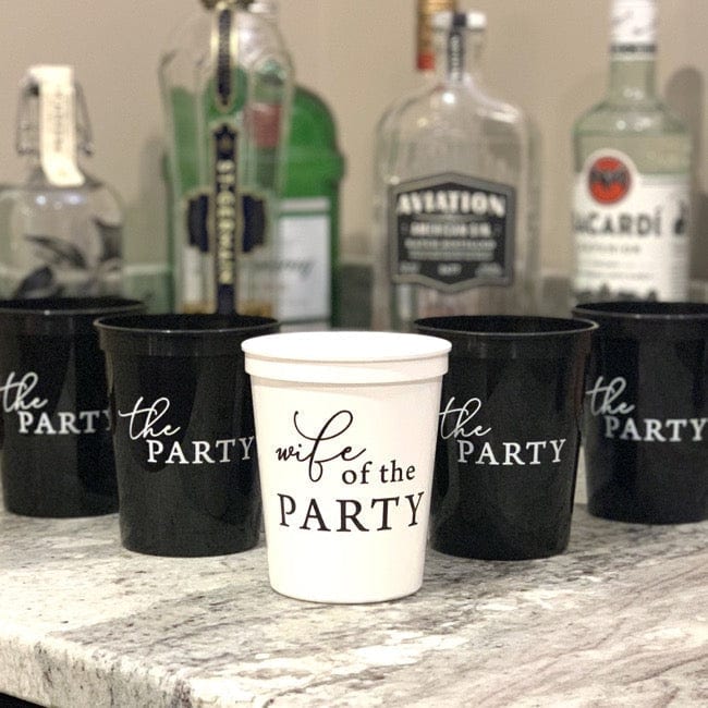 Wife of the Party Stadium Cups - Quick Ship