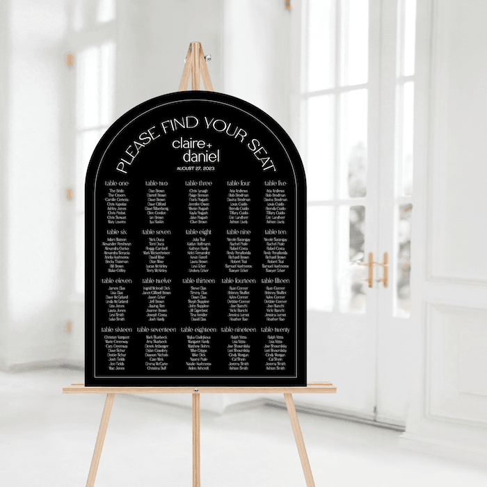 Wedding Seating Chart Sign - Welcome Sign