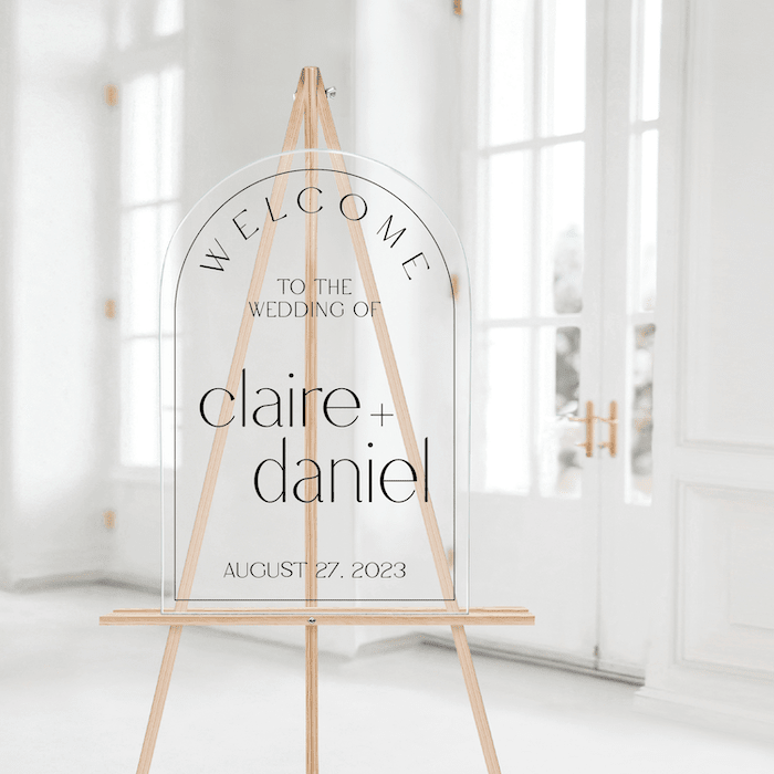 Minimalist Wedding Welcome Sign - Welcome Sign