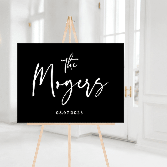 Personalized Last Name Wedding Welcome Sign - Welcome Sign