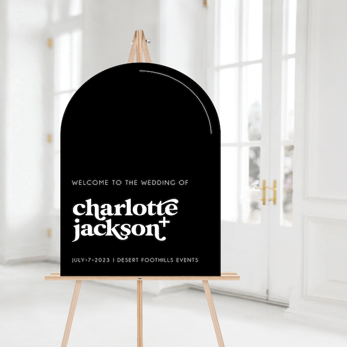 Modern Welcome Wedding Sign - Welcome Sign