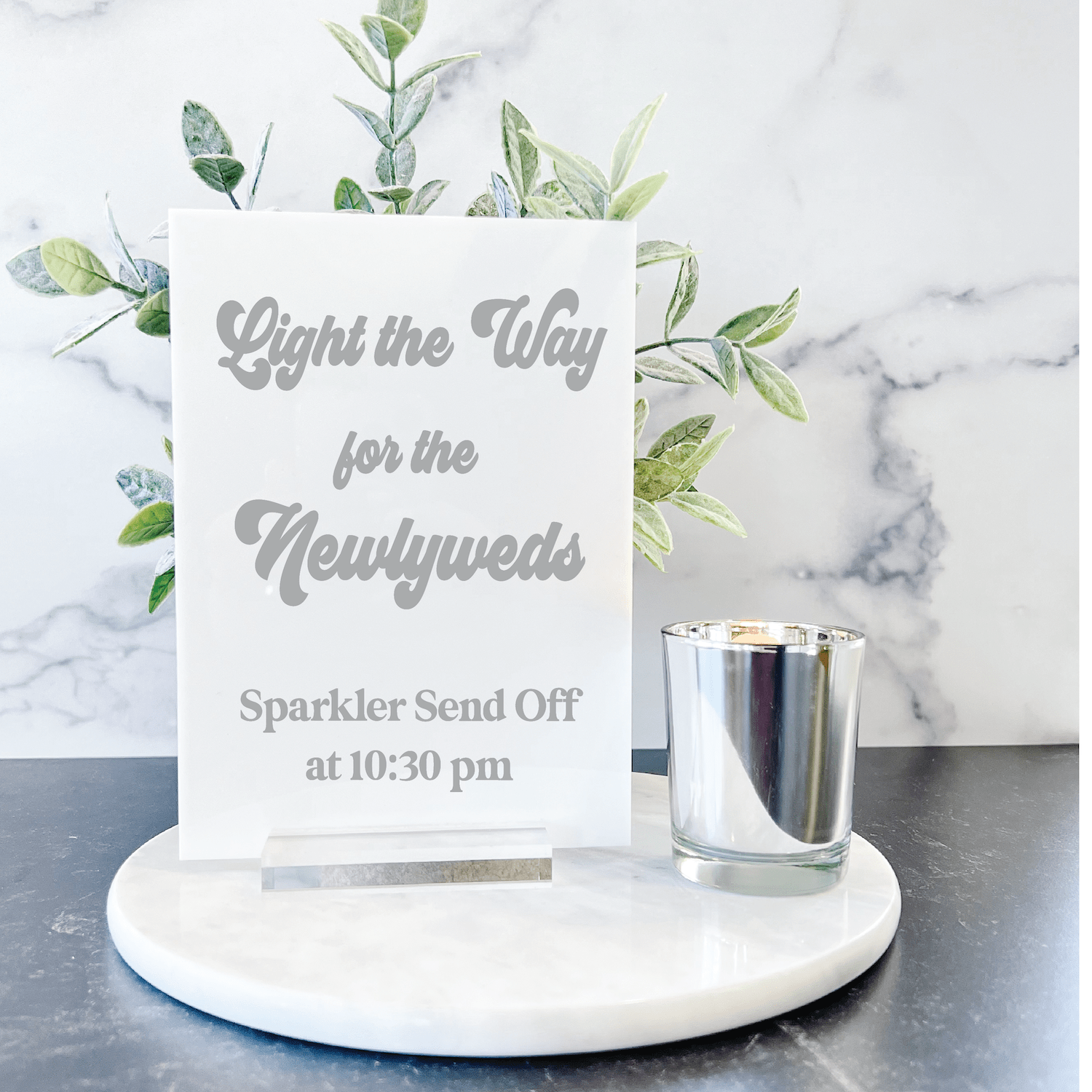 Sparkler Send Off Wedding Sign - Table Signs