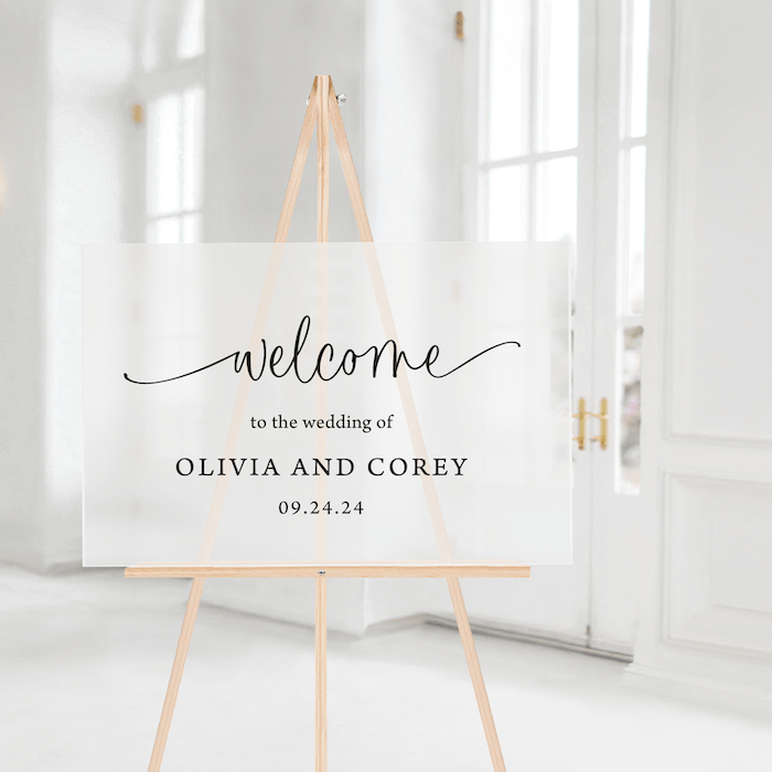Wedding Welcome Sign - Landscape - Welcome Sign