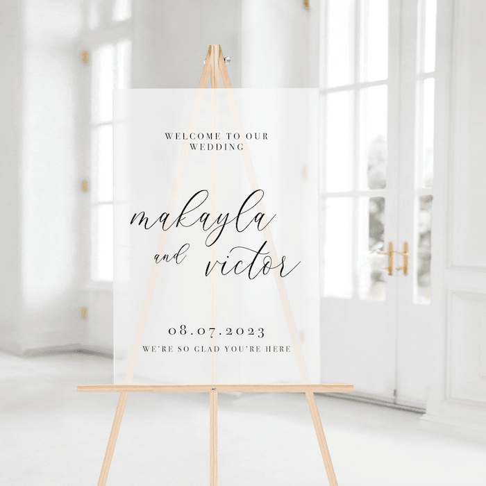 Wedding Welcome Sign - Portrait - Welcome Sign