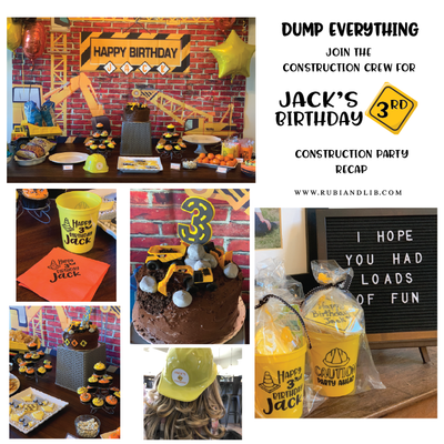 A Ground Breaking Construction Themed Party