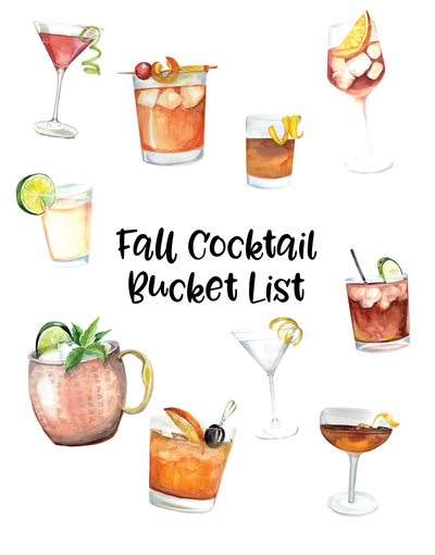 Fall Cocktail Bucket List